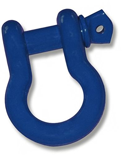 Patriot RED 2 inch (Steel) Receiver Bracket w/Old Glory Blue Powdercoated D-Shackle & Locking Hitch Pin (Off-Road Recovery)