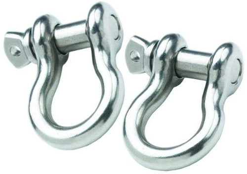 BILLET4X4 3/4 inch D-Shackles – Stainless Steel - AISI # 316 (Pair) (4X4 Recovery)