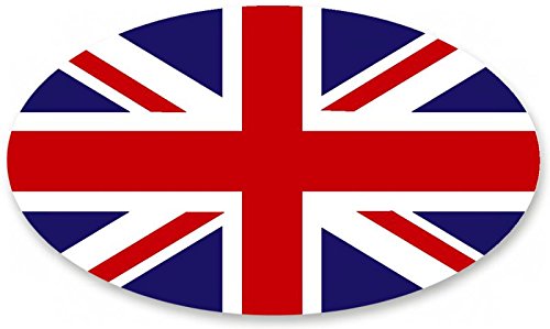 BILLET4X4 Union Jack - U.K. Flag - Decal (Oval - Large) (4X4 Vehicle Decal)