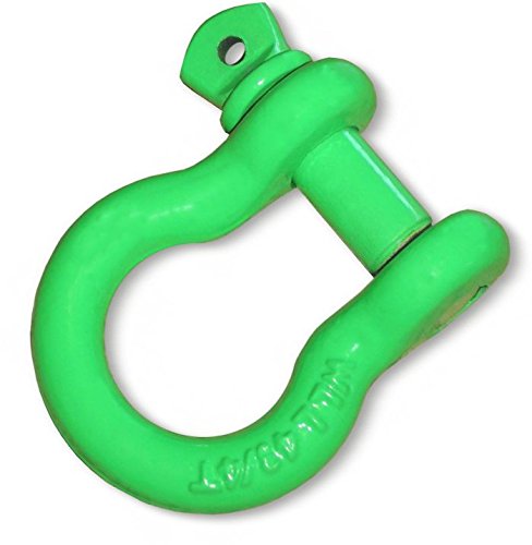 BILLET4X4 4-3/4 TON Powdercoated NEON Green - 3/4 inch D-Shackles – (Pair) (4X4 Vehicle Recovery)