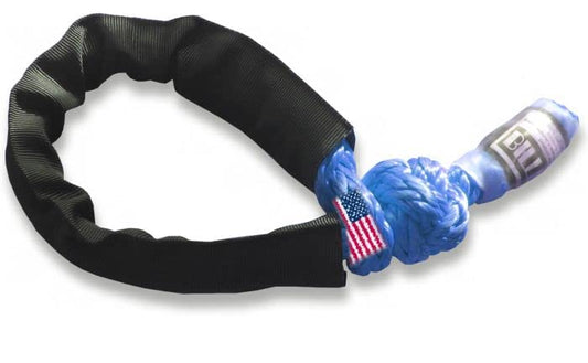 U.S. Made Safe-T-Line XD Soft Shackles 36,000 lb MBS Safety Blue (Single) (4X4 Vehicle Recovery)