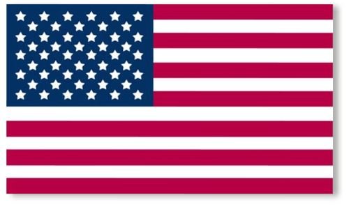 U.S. Flag- Decal (Single) (4X4 Vehicle Decal)