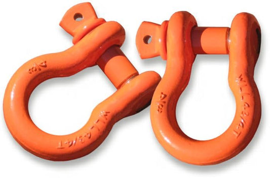 BILLET4X4 4-3/4 TON Powder-Coated OSU Orange - 3/4 inch D-Shackles – (Pair)