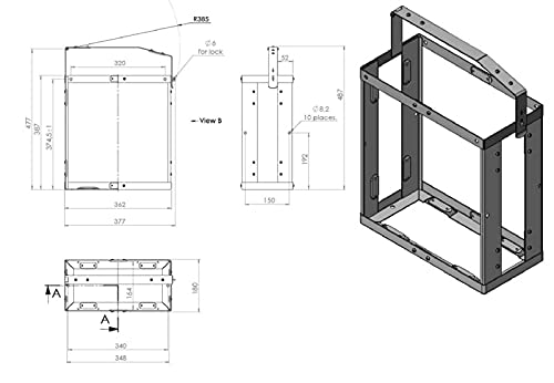 BILLET4X4 HD Jerry CAN Holder with Classic 5 Gallon Steel Jerry can - Gas - NATO Dimensions (CARB and EPA Approved for All 50 States)