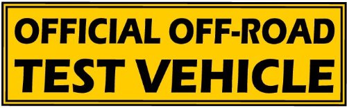 BILLET4X4 Official Off-Road Test Vehicle - Decal (4X4 Vehicle Decal)