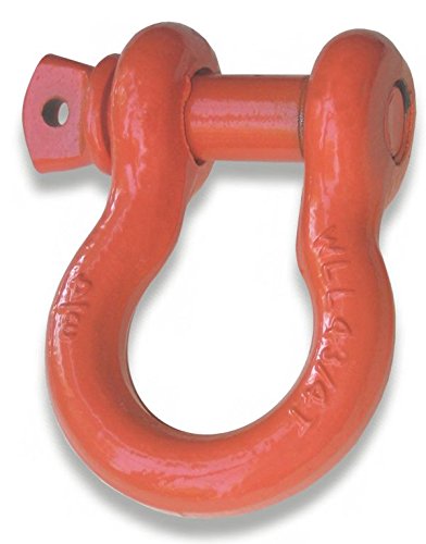 4-3/4 TON Powdercoated Safety Orange - 3/4 inch D-Shackle (Single) (4X4 Vehicle Recovery)