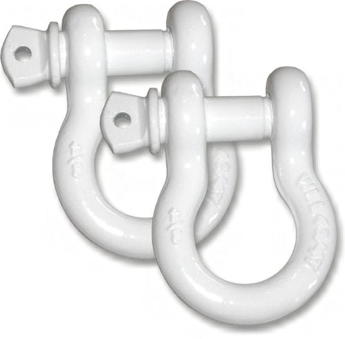 BILLET4X4 4-3/4 TON Powder-Coated 3/4 inch D-Shackles – Super White (Pair)