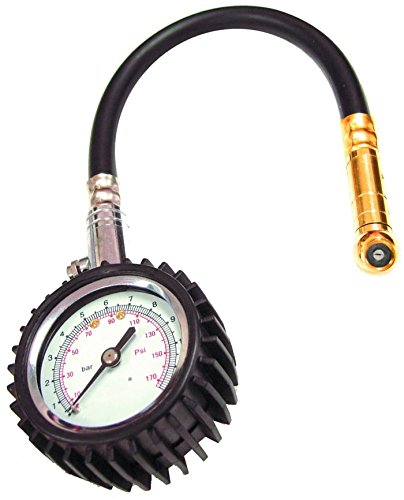 BILLET4X4 Tire Pressure Gauge with Heavy-Duty Flex-Hose (4X4 Vehicles)