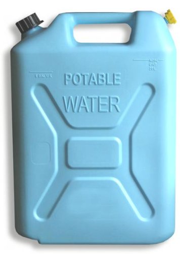 BILLET4X4 (Set of 4) 5 Gallon POLYETHYLENE Water CANS (w/Nozzle) - BPA Free!