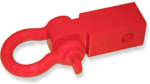 BILLET4X4 Patriot RED 2 inch (Steel) Receiver Bracket w/Patriot RED Powdercoated D-Shackle (Off-Road Recovery)