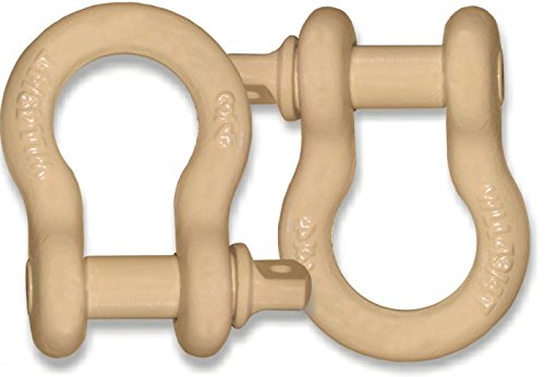 BILLET4X4 4-3/4 TON Powdercoated D-Shackles for 4X4 Off-Road Vehicle Recovery