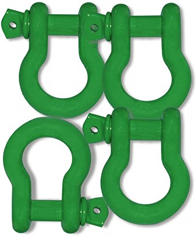 BILLET4X4 Powdercoated D-Shackles - Set of 4 (4X4 Off-Road Vehicle Recovery)