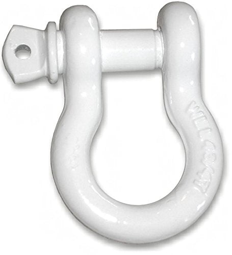 7/8 inch X-Large D-Shackle 6-1/2 TON – Super White Powdercoated (Single) (4X4 Recovery)