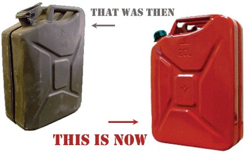 JERRY CAN HOLDER w/ 5 Gallon Steel Container (approved for all 50 states)