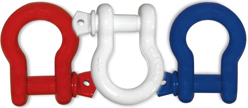 BILLET4X4 4-3/4 TON Powdercoated D-Shackles for 4X4 Off-Road Vehicle Recovery