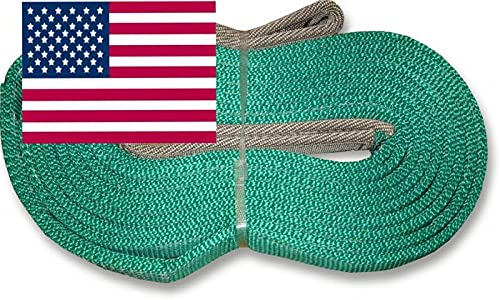 BILLET4X4 U.S. Made XD Recovery Strap - Two-PLY 32,000 lb. MBS. (2 inch X 30 ft) (Off-Road Recovery)