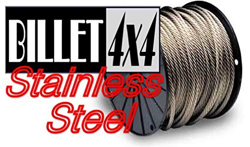 BILLET4X4 Stainless Steel Winch Cable (Off-Road Vehicle Recovery)