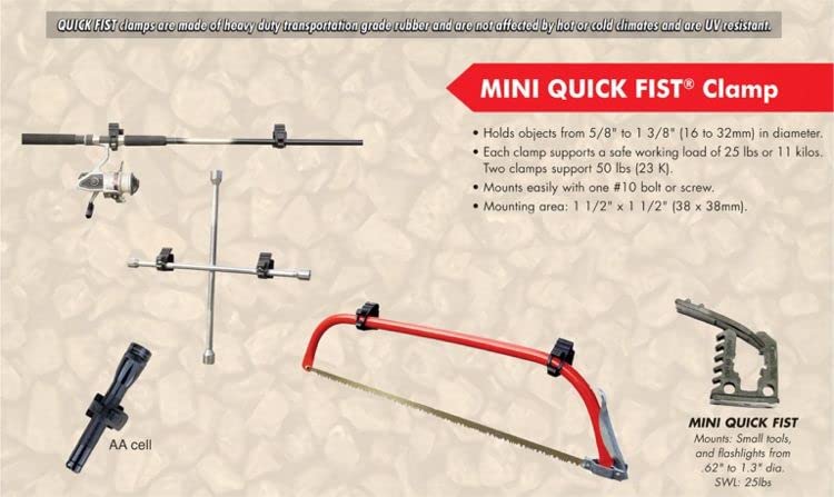 BILLET4X4 Quick FIST Rubber Clamps for 4X4 Vehicles – 2 Pack (Small)