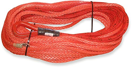 BILLET4X4 Safe-T-Line Wood Chipper Log-Winching Rope - 3/8 inch x 50 feet (U.S. Made) with Xtreme-Duty Winch Hook