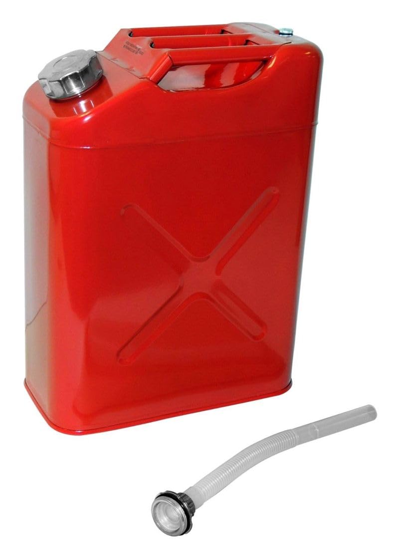 BILLET4X4 HD Jerry CAN Holder with Classic 5 Gallon Steel Jerry can - Gas - NATO Dimensions (CARB and EPA Approved for All 50 States)