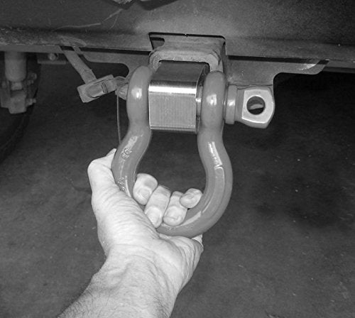 Yup It's Bigger! Class V 2-1/2" MEGA Bracket w/ 8-1/2 TON Super White MEGA D-Shackle (4X4 Recovery)