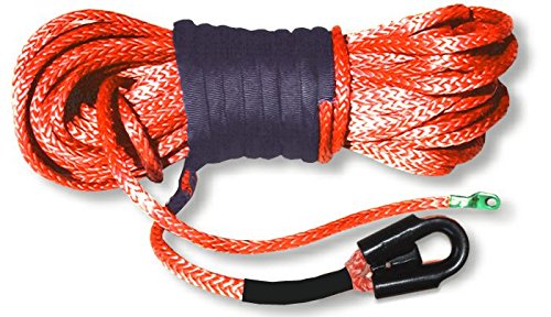 U.S. Made Synthetic Winchrope Kit - 3/8 inch x 100 feet with Hawse Fairlead (4X4 Off-Road Vehicle Recovery)