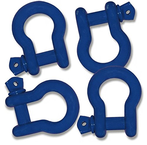 BILLET4X4 4-3/4 TON Powdercoated D-Shackles for 4X4 Off-Road Vehicle Recovery