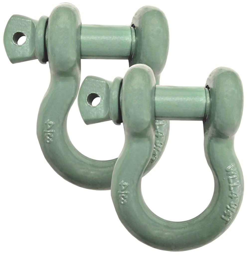 BILLET4X4 4-3/4 TON Powdercoated D-Shackles for 4X4 Off-Road Vehicle Recovery