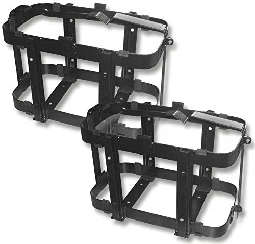 (Pair) JERRY CAN HOLDERS w/ CLASSIC 5 Gallon Steel Jerry cans - NATO Dimensions (DOT, CARB and EPA approved for all 50 states)