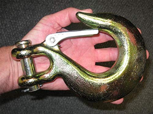 BILLET4X4 Safe-T-Line Wood Chipper Log-Winching Rope - 3/8 inch x 50 feet (U.S. Made) with MEGA-Duty Winch Hook