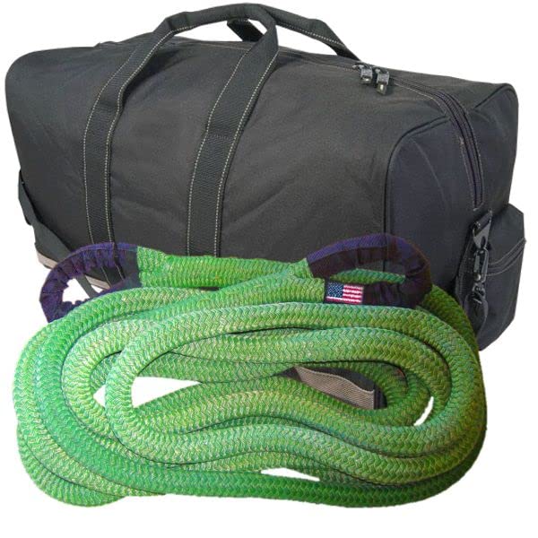 BILLET4X4 U.S. 4X4 Vehicle Recovery Kinetic Rope - Gecko Green