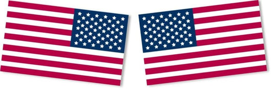 BILLET4X4 U.S. Flag - Decals - 5 inch x 3 inch (Left & Right Fender Pair) (4X4 Vehicle Decal)
