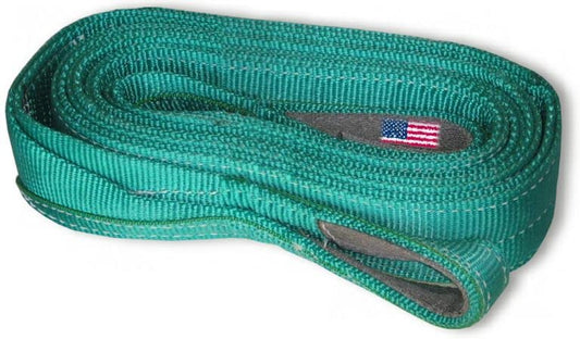 BILLET4X4 U.S. Made XD Tree Saver Winch Strap - 44,000 lb MBS - Two-PLY (3 inch X 6 ft) (Off-Road Recovery)