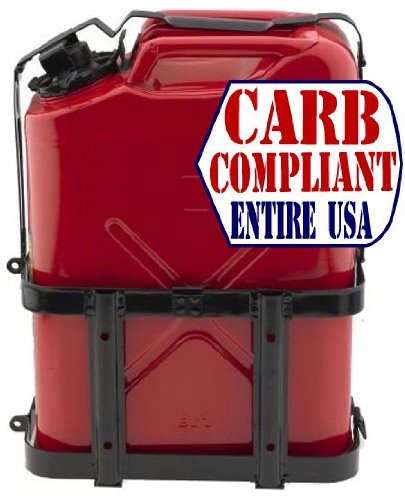 Universal JERRY CAN HOLDER with WEDCO JERRY CAN - GAS (DOT, CARB and EPA approved for all 50 states)