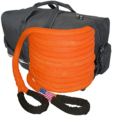 BILLET4X4 U.S. 4X4 Vehicle Recovery Kinetic Rope W/Soft Shackles