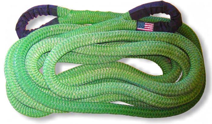 BILLET4X4 U.S. 4X4 Vehicle Recovery Kinetic Rope - Gecko Green
