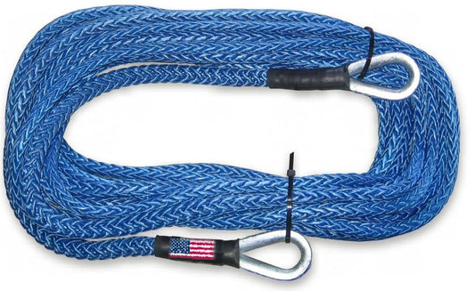 BILLET4X4 AMSTEEL Blue U.S. Made Winch Rope Extension (Off-Road Vehicle Recovery)