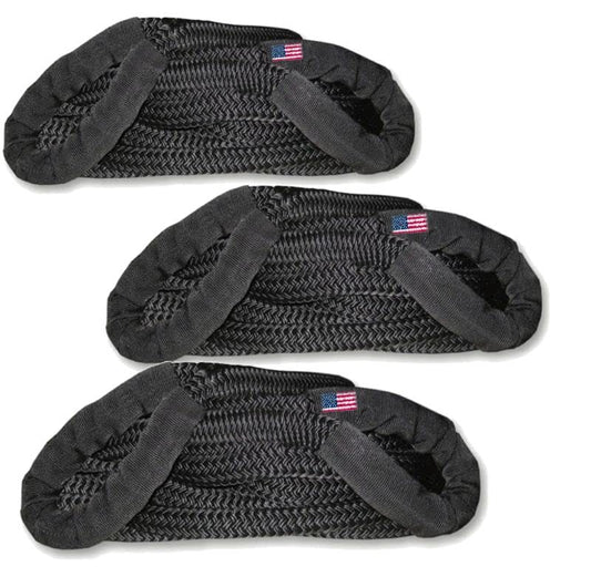 Bulk Order Qty 3 - U.S. Made Kinetic Snatch Rope Military-Grade - 1 inch X 30 ft (4X4 Extraction)