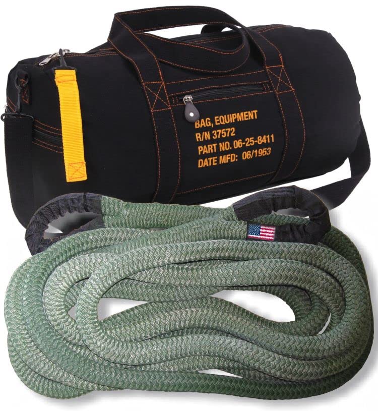 BILLET4X4 U.S. Military-Series OD Green 4X4 Vehicle Recovery Kinetic Rope