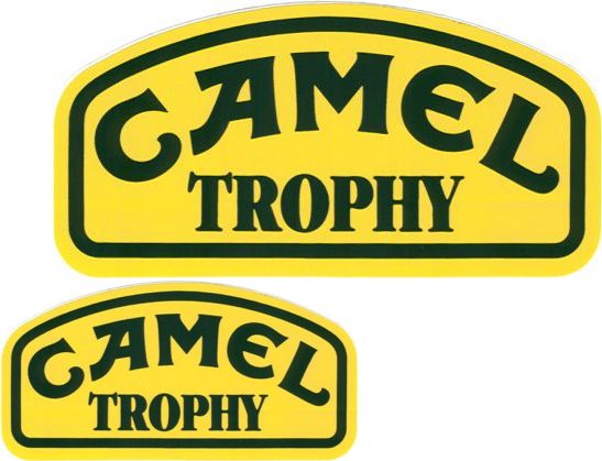 Camel Trophy DECAL Set (ORIGINAL) – 7-1/2" x 4" & 11 inch X 6 inch