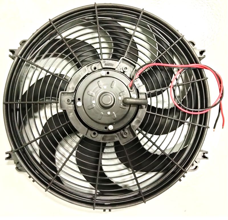 U.S. made 24 VOLT HP 16 inch RADIATOR FAN with Zip Tie Mounting Kit